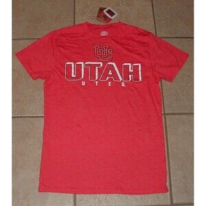 NEW NWT Mens Sz Small Red UTAH UTES Short Sleeve Tee Shirt RIVALRY THREADS